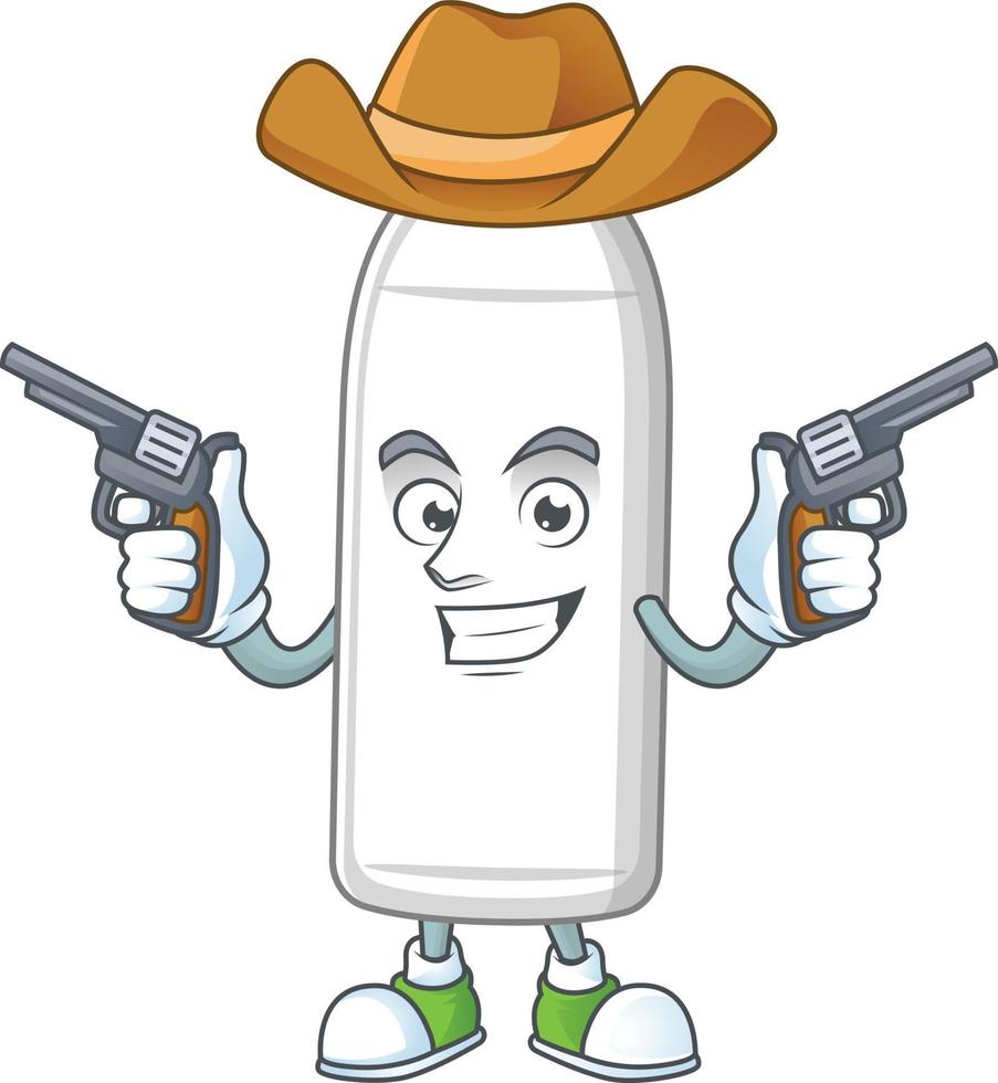 Milk bottle Cartoon character vector