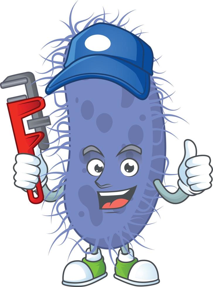 Salmonella typhi Cartoon character vector