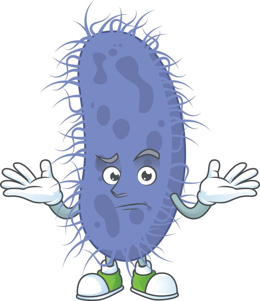 Salmonella typhi Cartoon character vector