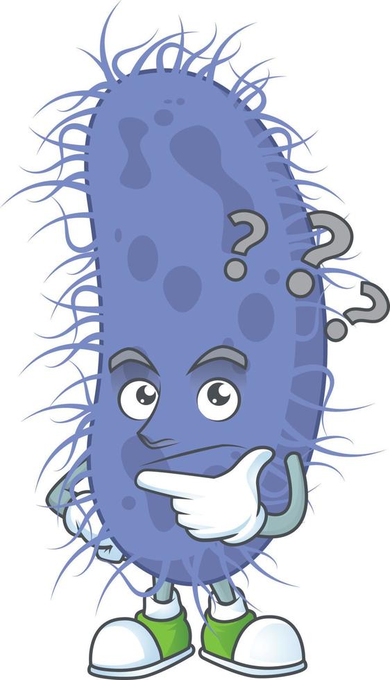 Salmonella typhi Cartoon character vector