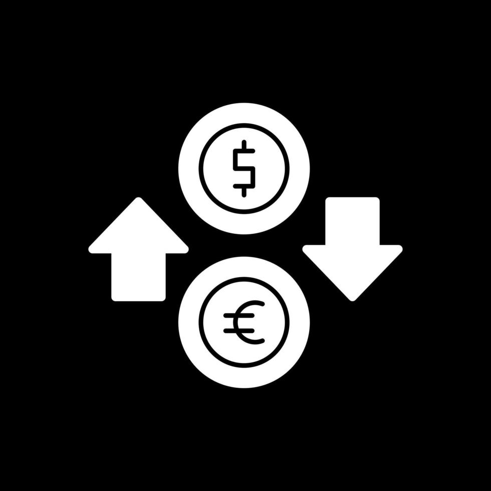 diseño de icono de vector de cambio de moneda