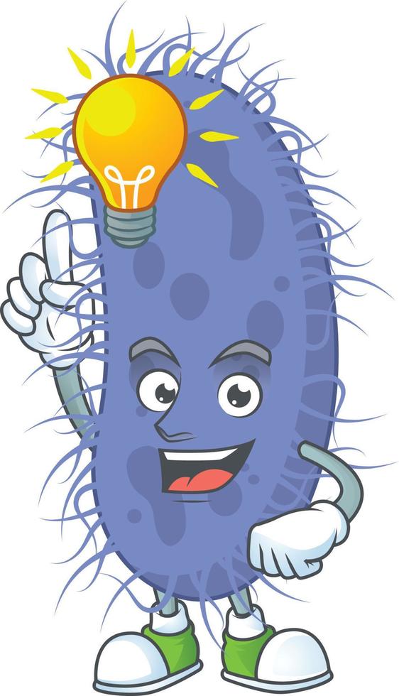 Salmonella typhi Cartoon character vector