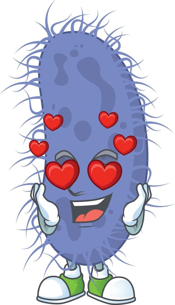 Salmonella typhi Cartoon character vector