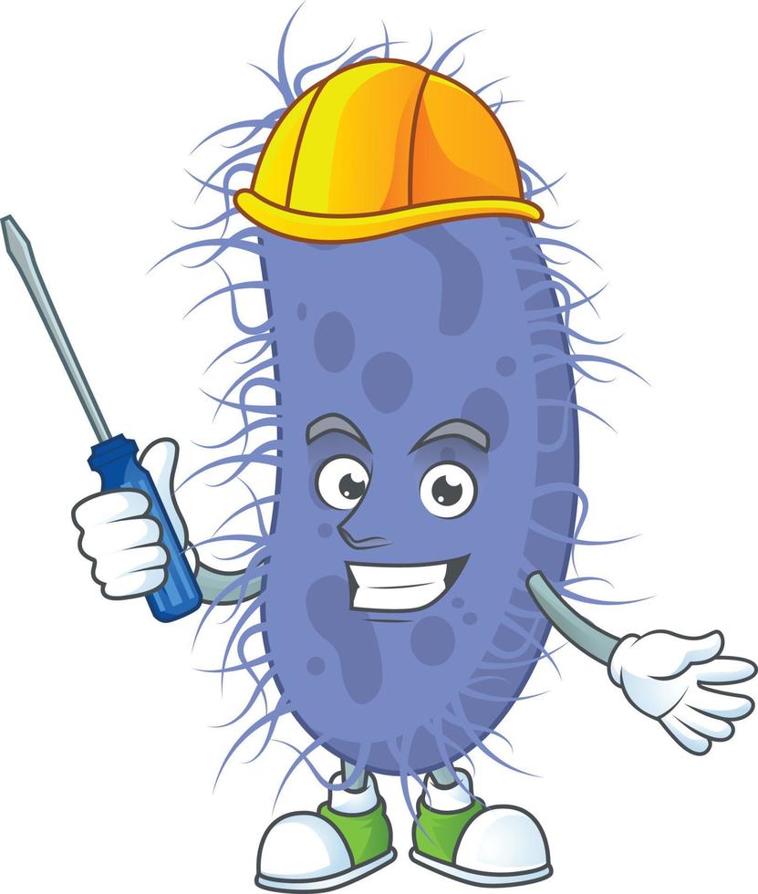 Salmonella typhi Cartoon character vector