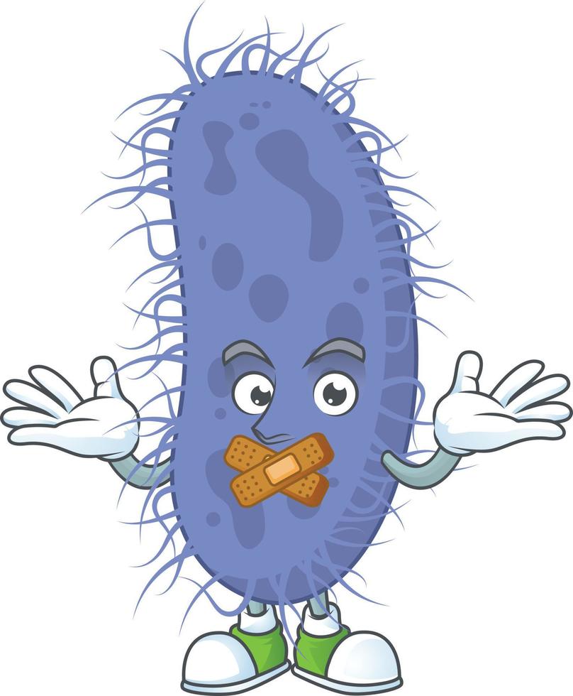 Salmonella typhi Cartoon character vector