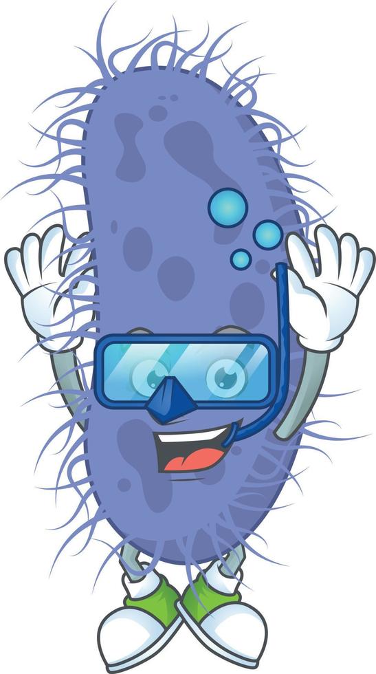 Salmonella typhi Cartoon character vector