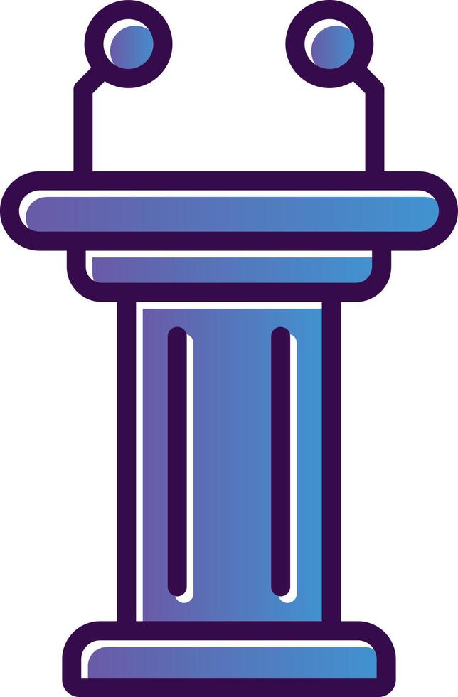 Tribune Vector Icon Design