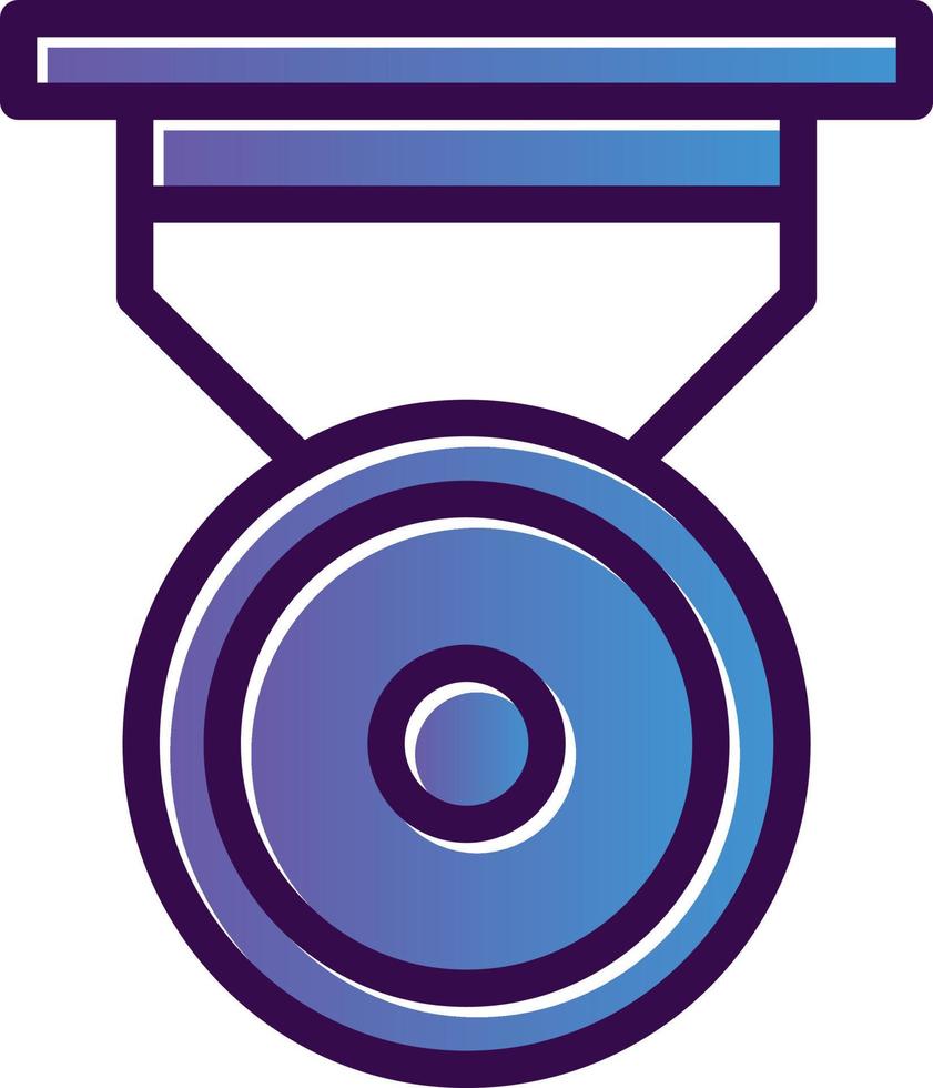 Silver Medal Vector Icon Design