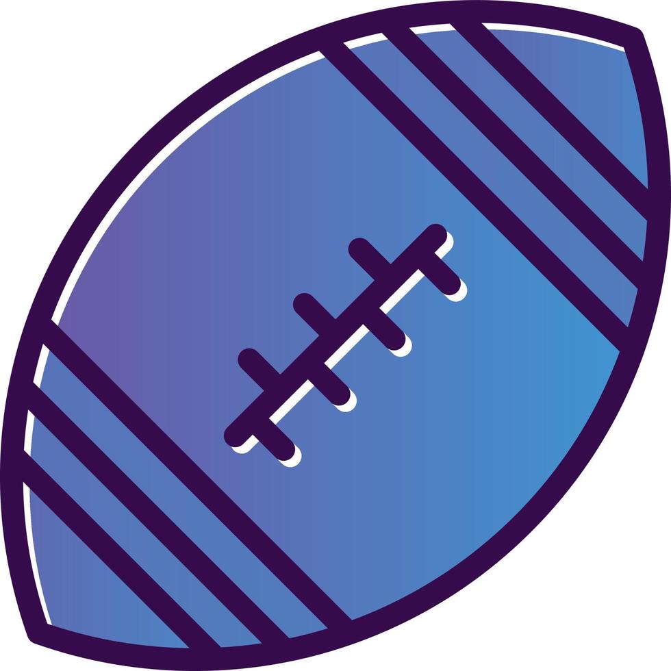 diseño de icono de vector de fútbol americano