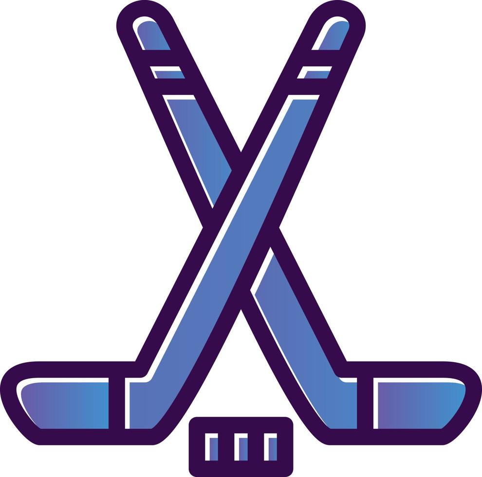 Ice Hockey Vector Icon Design