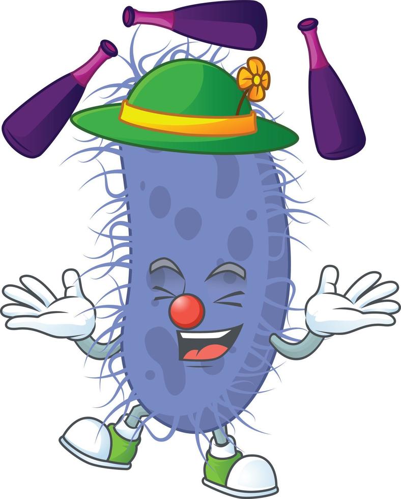 Salmonella typhi Cartoon character vector