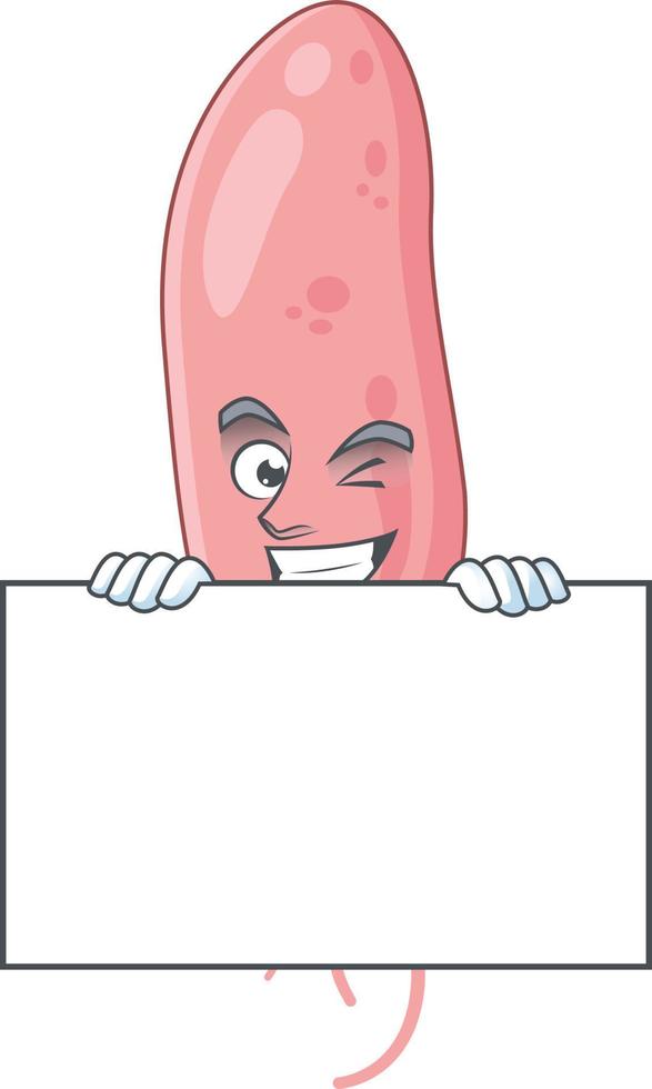 Vibrio cholerae Cartoon character vector