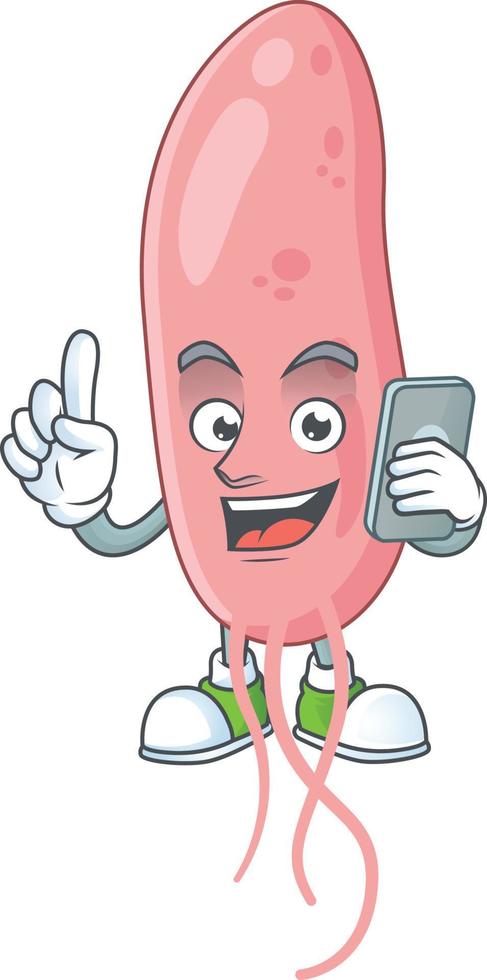 Vibrio cholerae Cartoon character vector