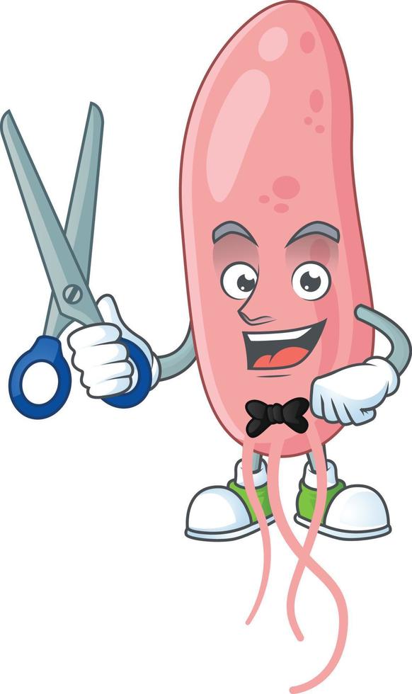 Vibrio cholerae Cartoon character vector