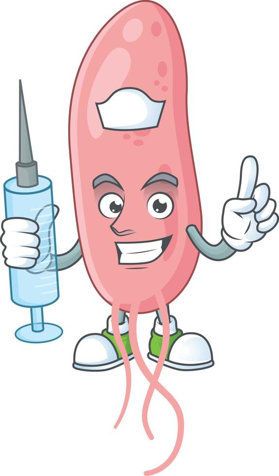 Vibrio cholerae Cartoon character vector