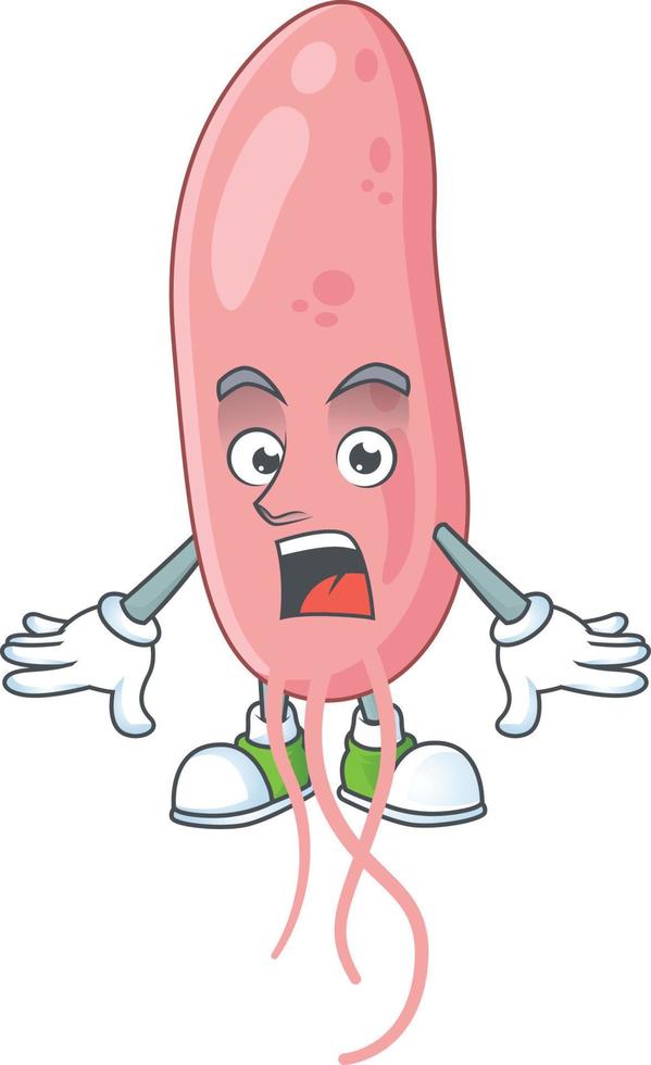 Vibrio cholerae Cartoon character vector