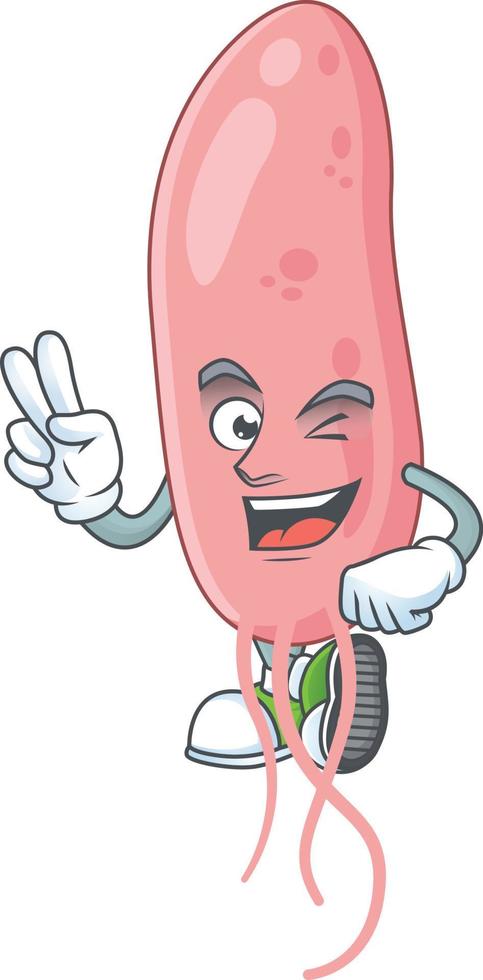 Vibrio cholerae Cartoon character vector