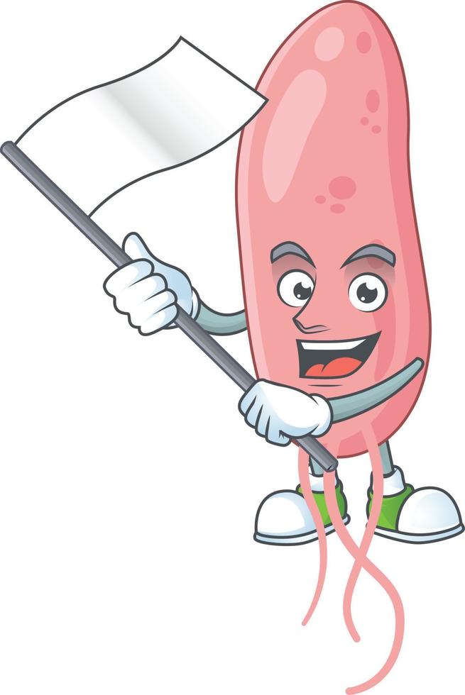 Vibrio cholerae Cartoon character vector