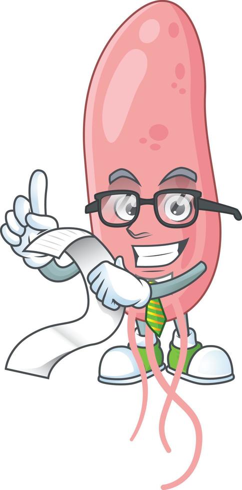 Vibrio cholerae Cartoon character vector