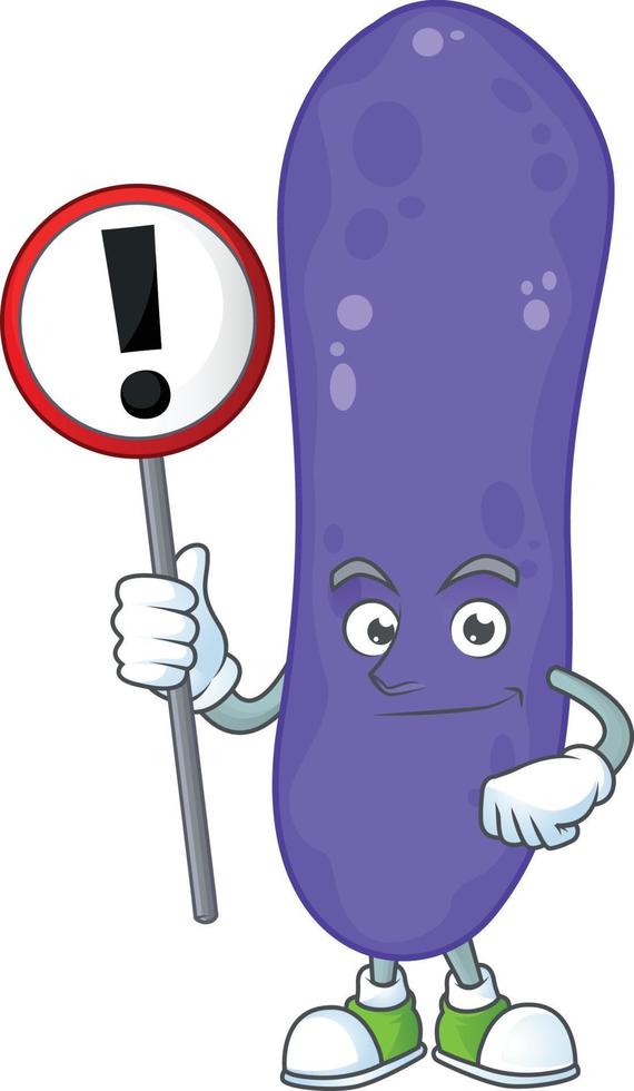 Escherichia coli Cartoon character vector