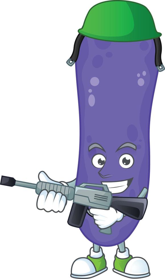 Escherichia coli Cartoon character vector