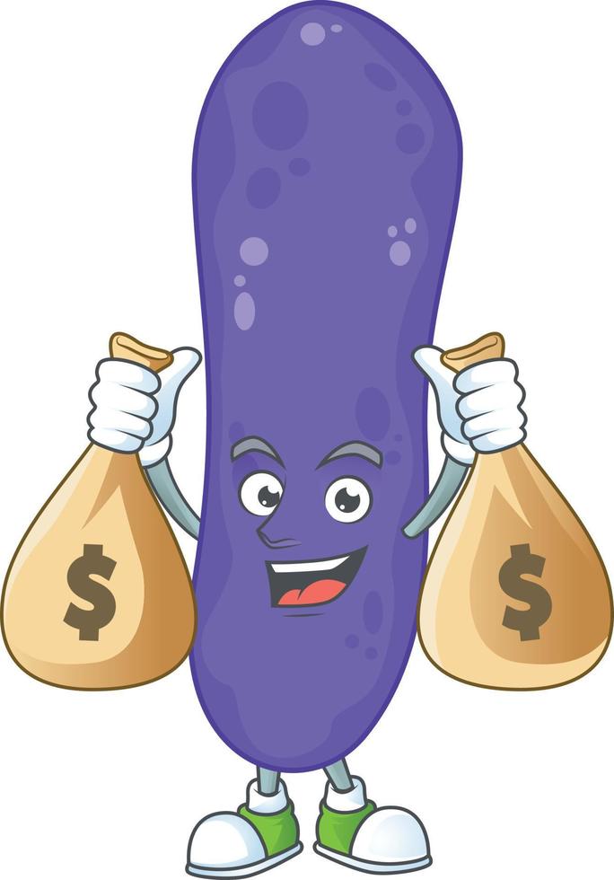 Escherichia coli Cartoon character vector