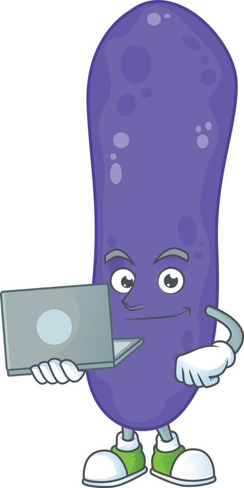 Escherichia coli Cartoon character vector