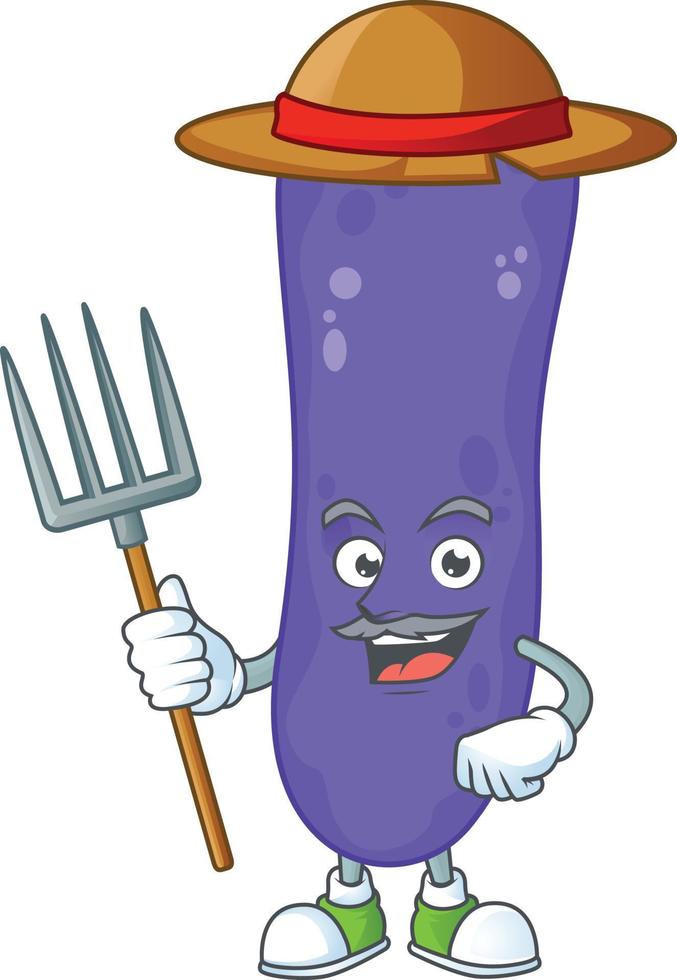 Escherichia coli Cartoon character vector