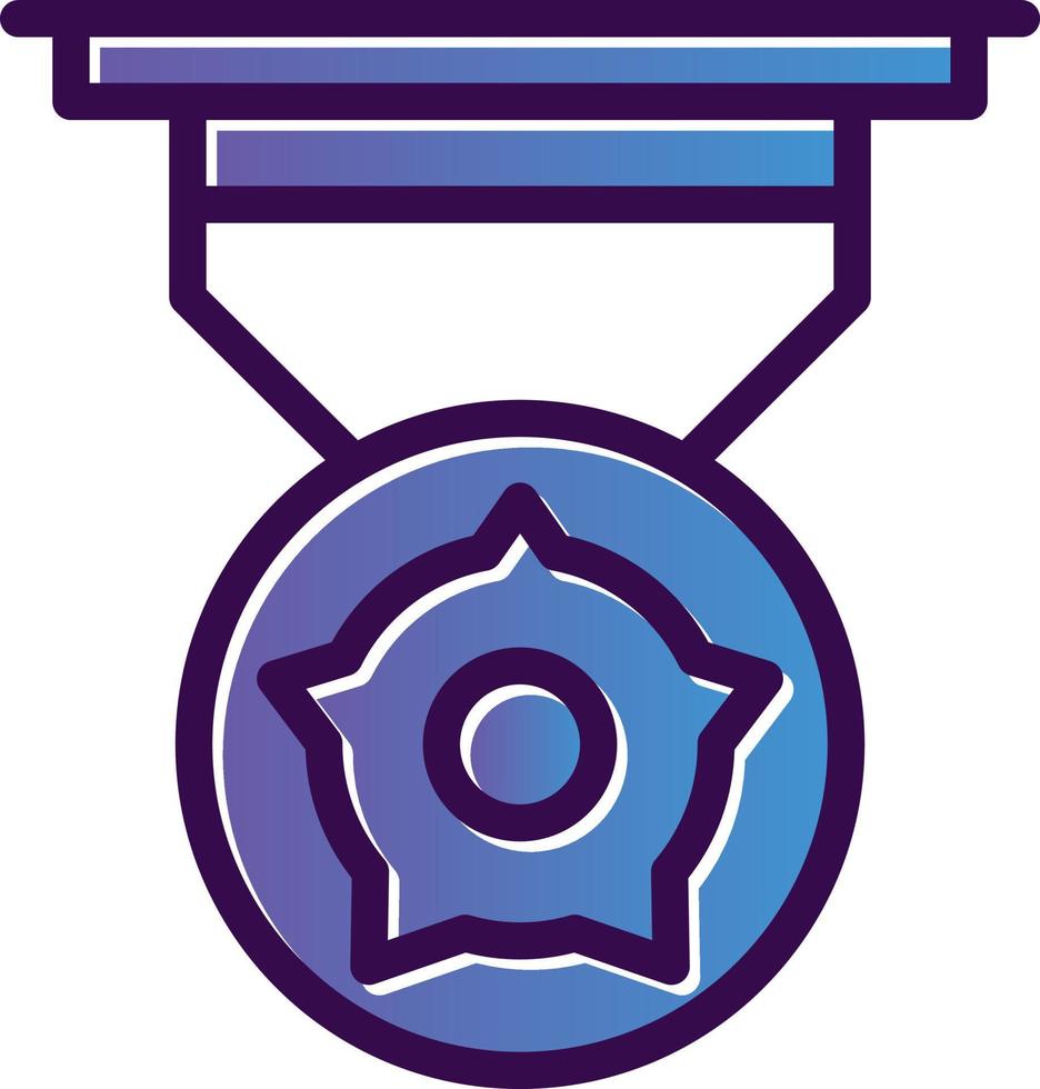 diseño de icono de vector de medalla de bronce