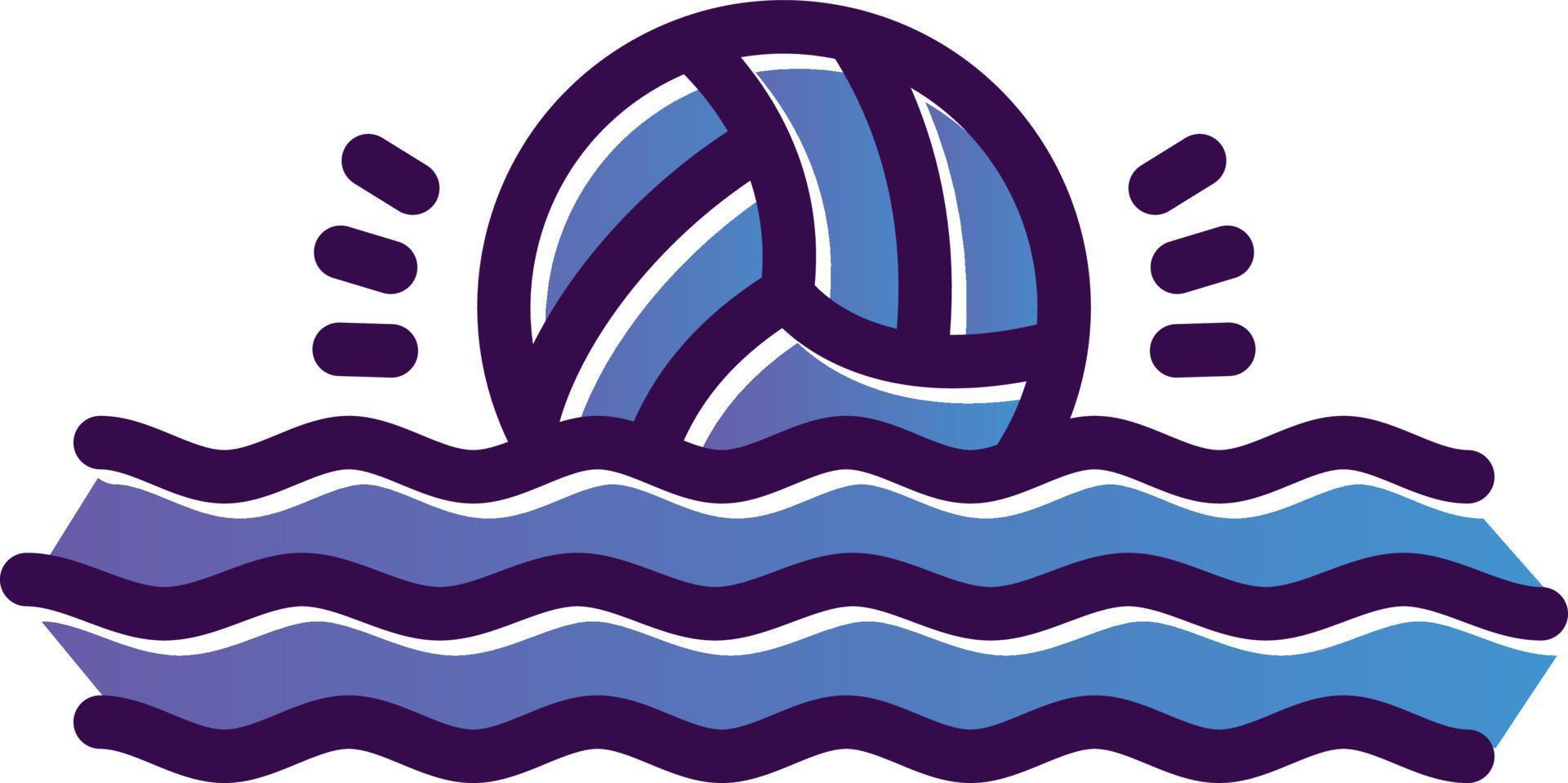 diseño de icono de vector de waterpolo