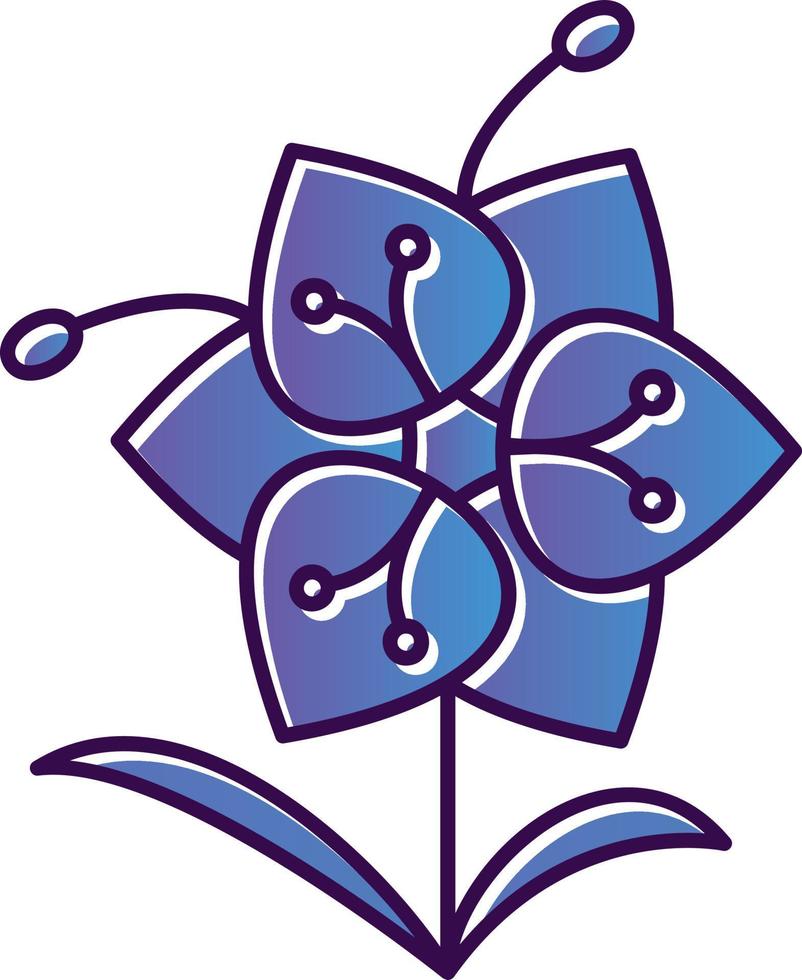 Orchid Vector Icon Design