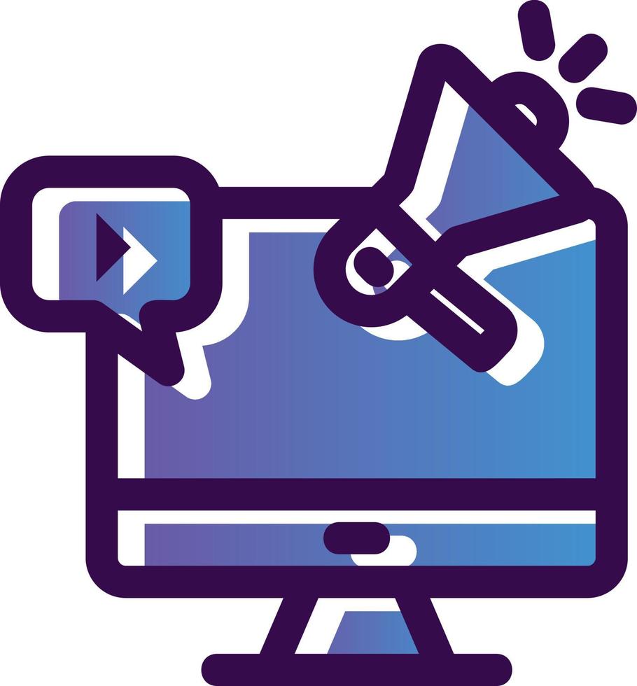 Social Media Marketing Vector Icon Design