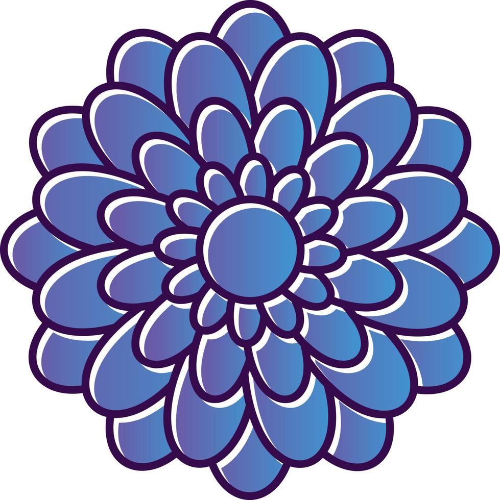 Chrysanthemum Vector Icon Design