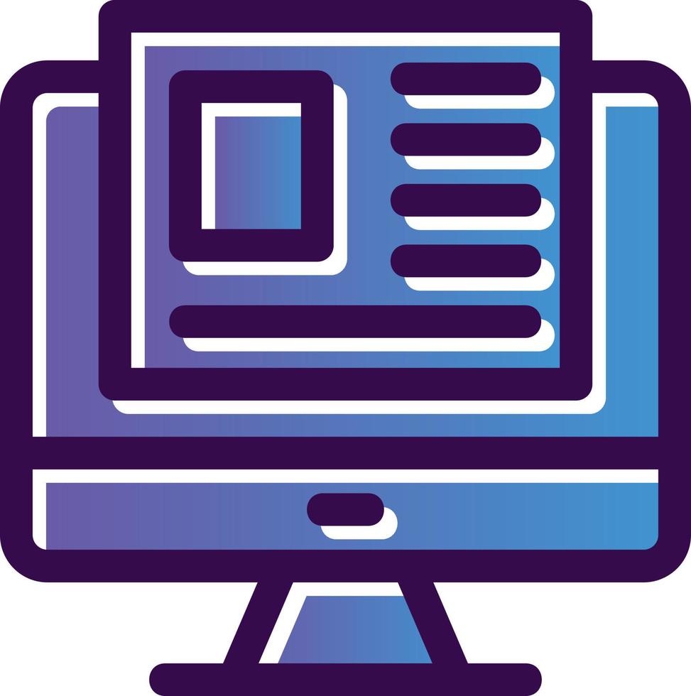 Landing Page Vector Icon Design
