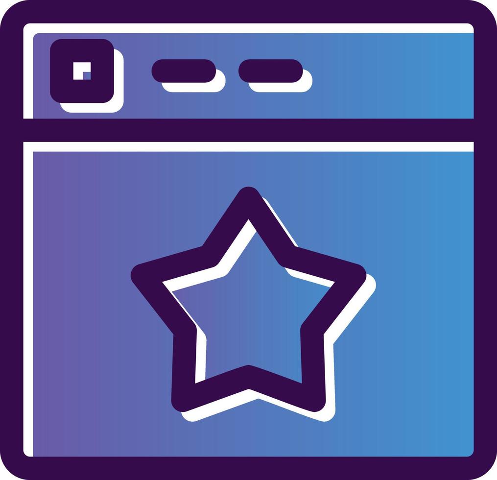 Website Rating Vector Icon Design