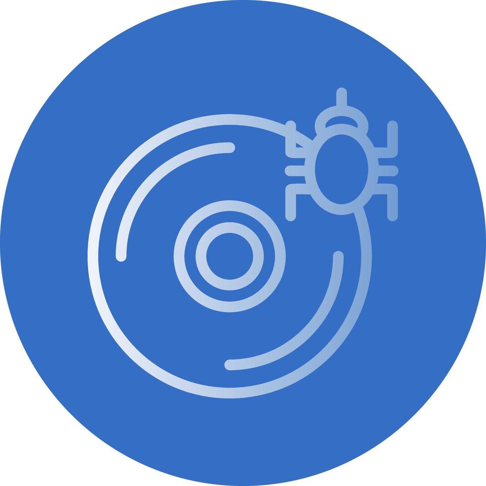 CD Virus Vector Icon Design