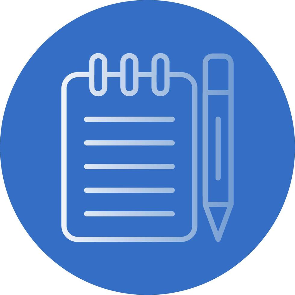 Taking Notes Vector Icon Design