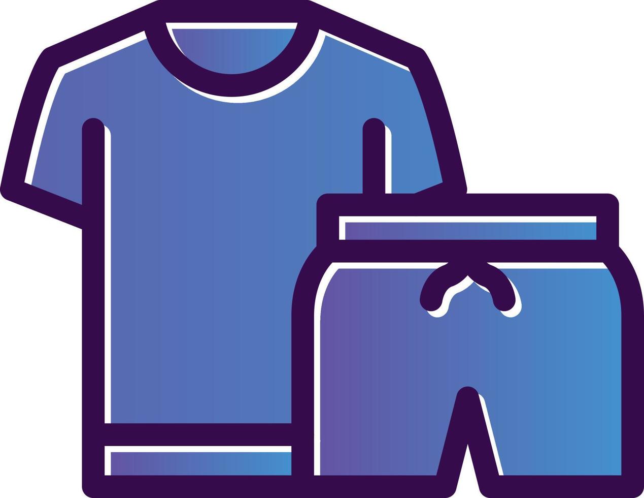 diseño de icono de vector de ropa de ejercicio