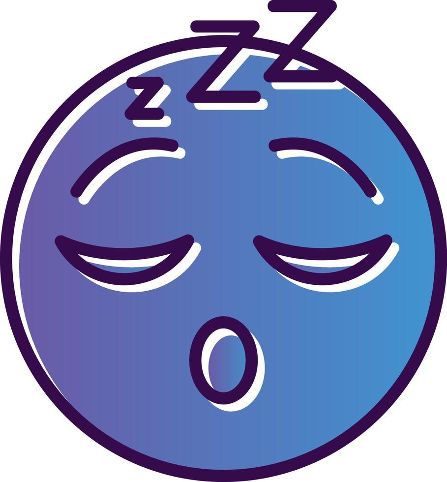 Sleeping Face Vector Icon Design