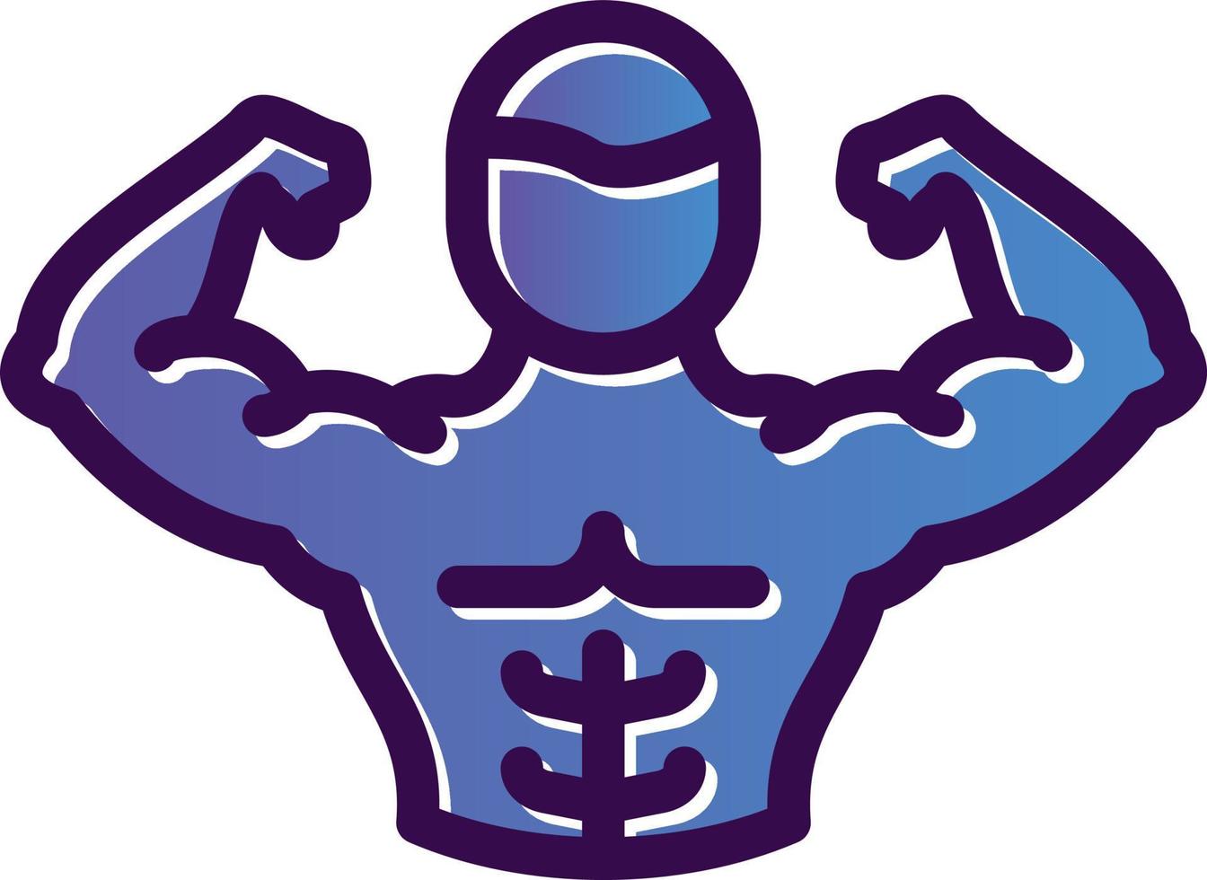 Full Body Muscle Vector Icon Design
