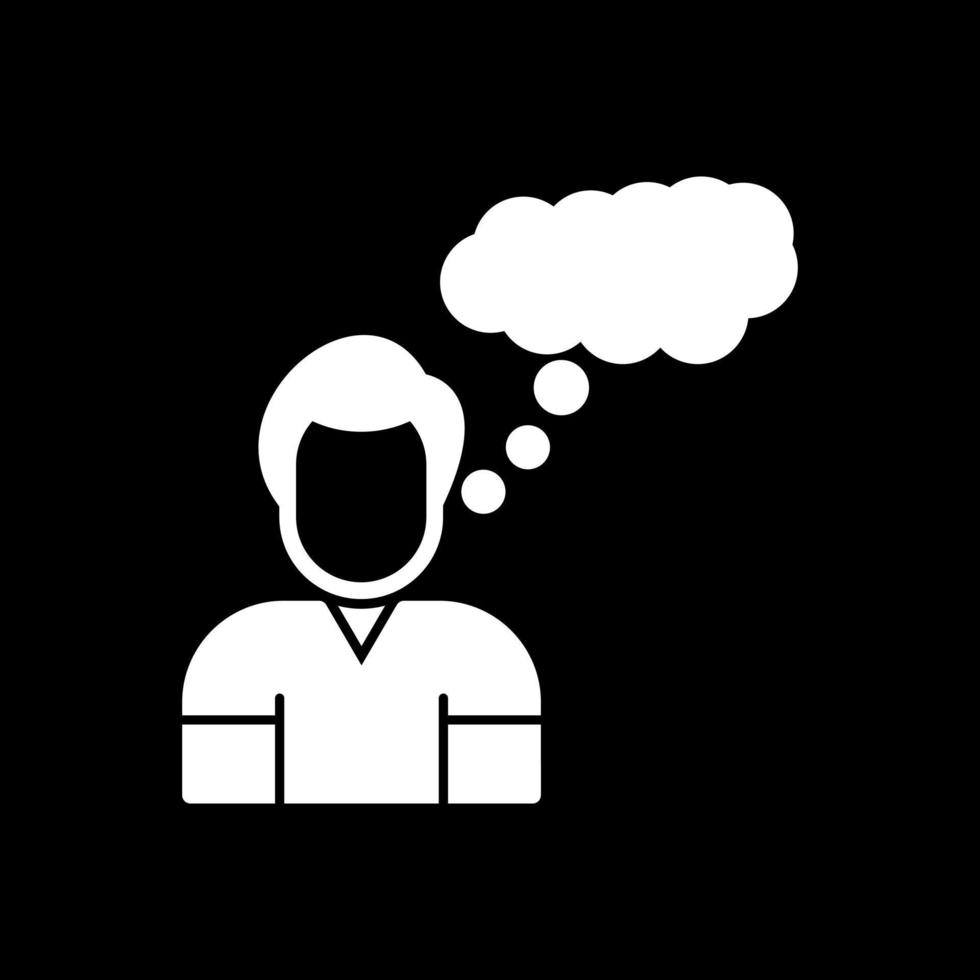 Thinking Vector Icon Design