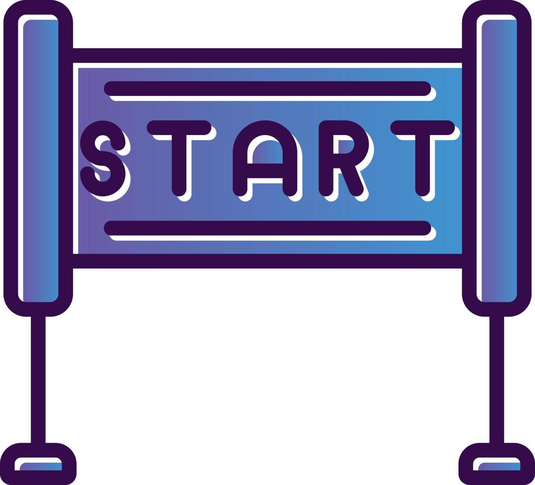 Race Start Vector Icon Design