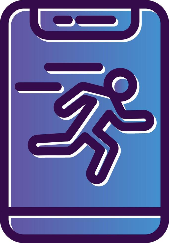 Running Vector Icon Design