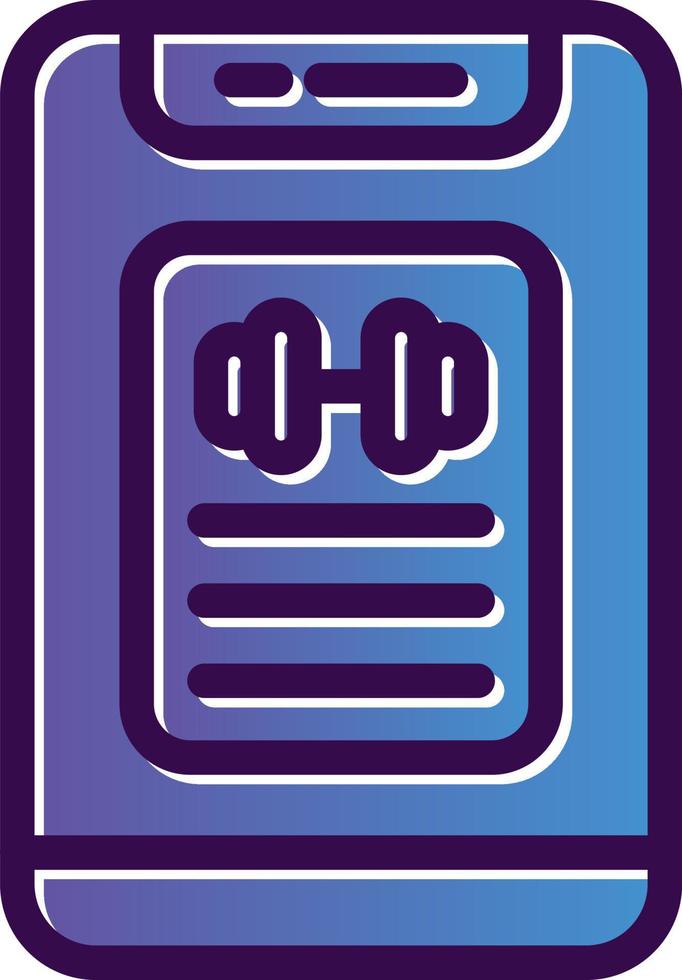 Workout Progress Vector Icon Design