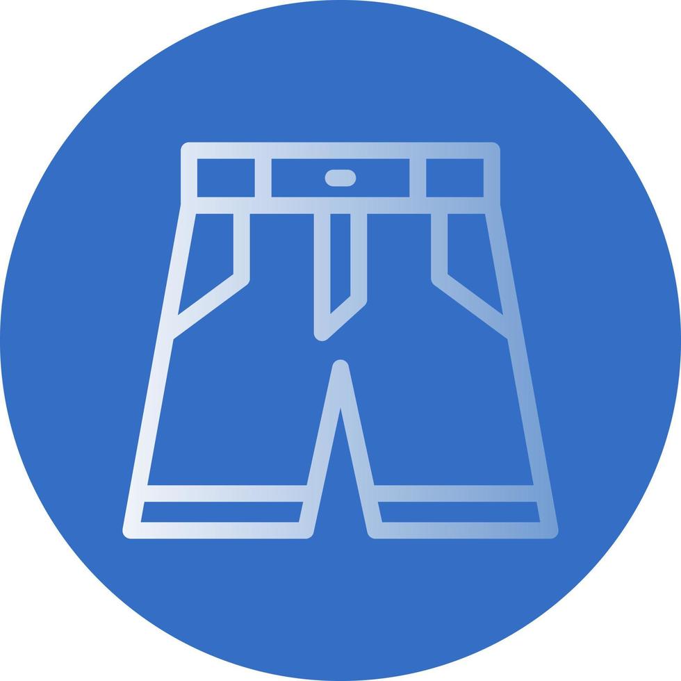 Denim Shorts Vector Icon Design