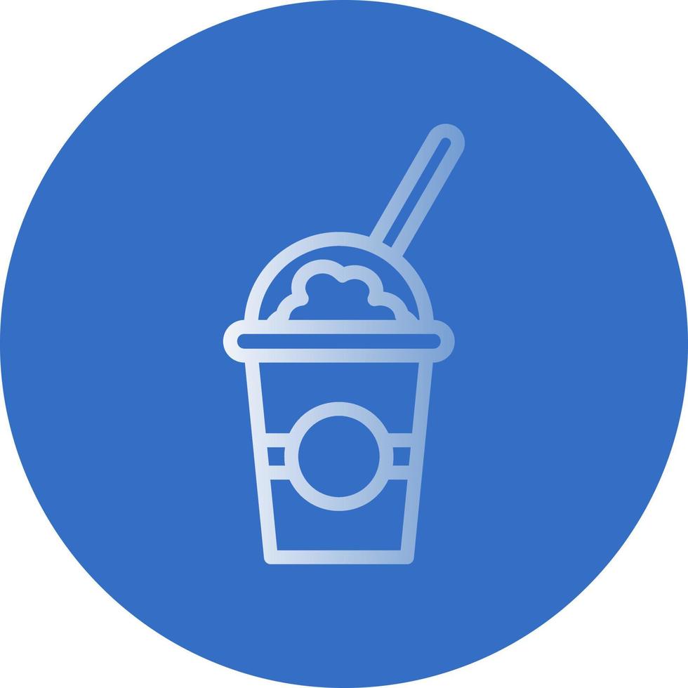 Milkshake Vector Icon Design