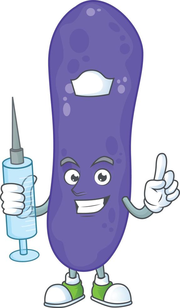 Escherichia coli Cartoon character vector