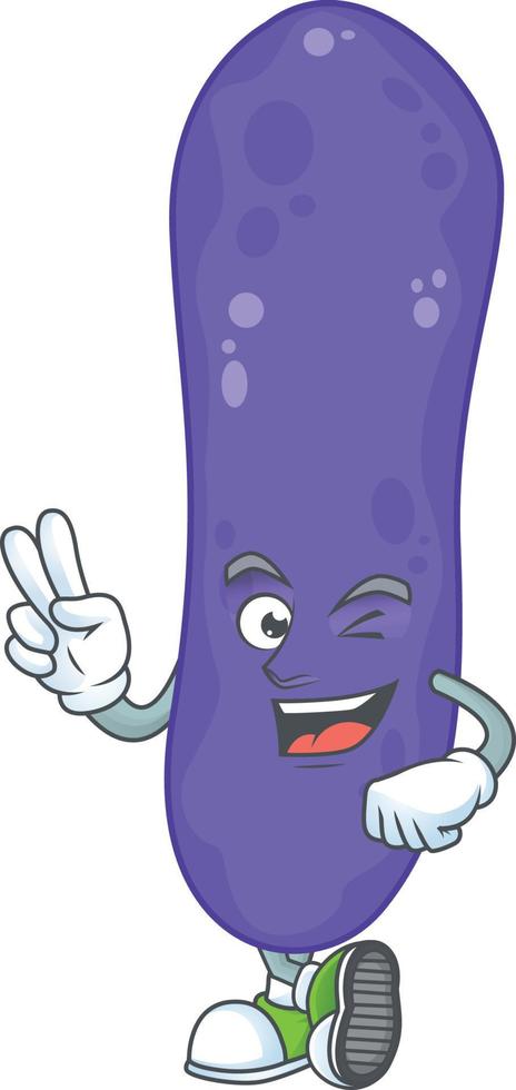 Escherichia coli Cartoon character vector