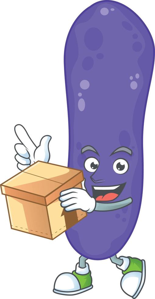 Escherichia coli Cartoon character vector