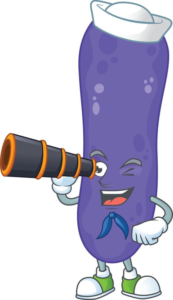 Escherichia coli Cartoon character vector